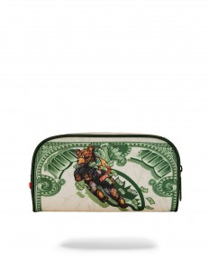 לצפייה במוצר קלמר / תיק איפור Sprayground דגם Money Bear – הדפס שטרות 100 דולר ודב אורבני